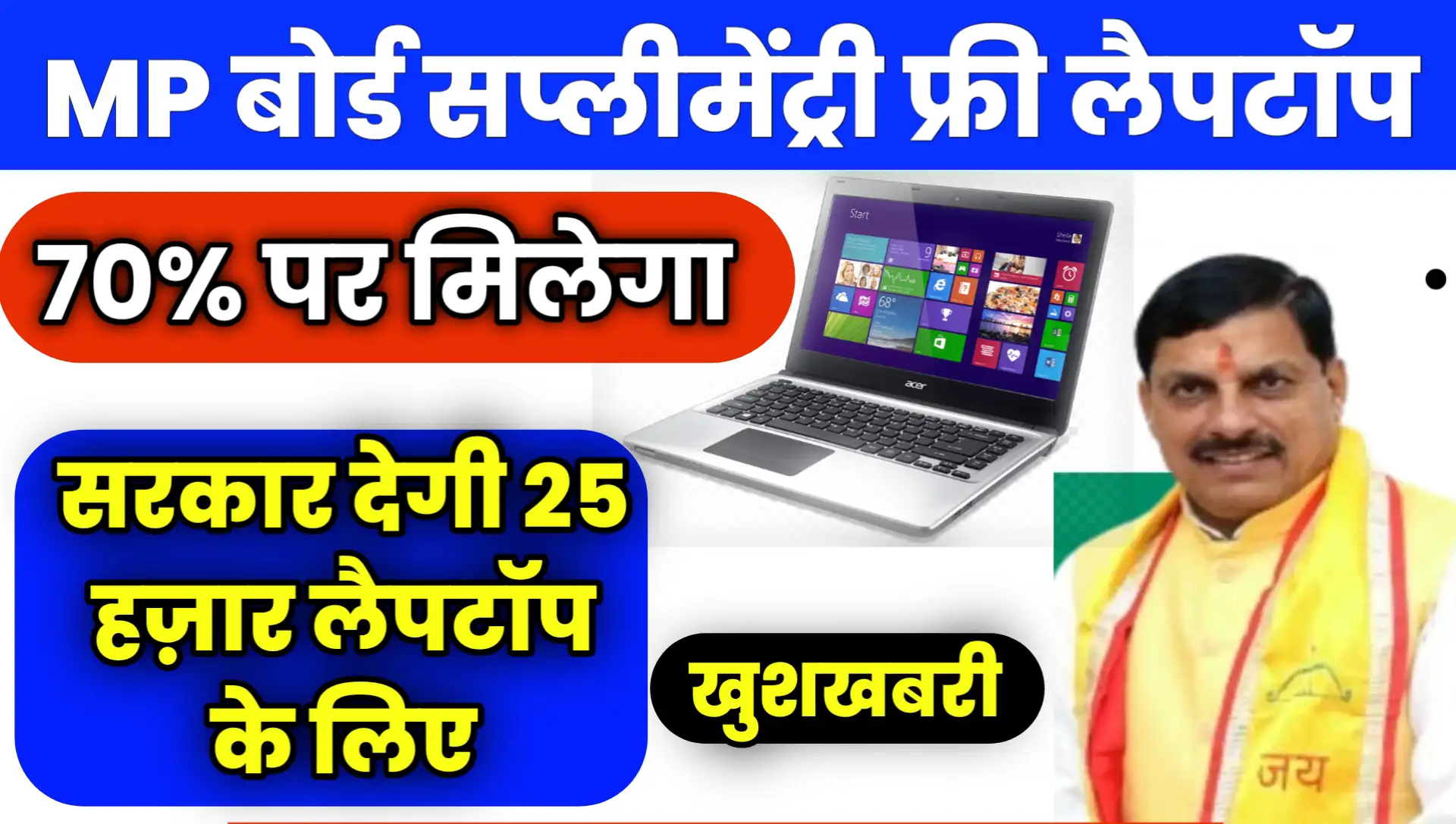 MP Board Supplementary Student Free Laptop Yojana Registration