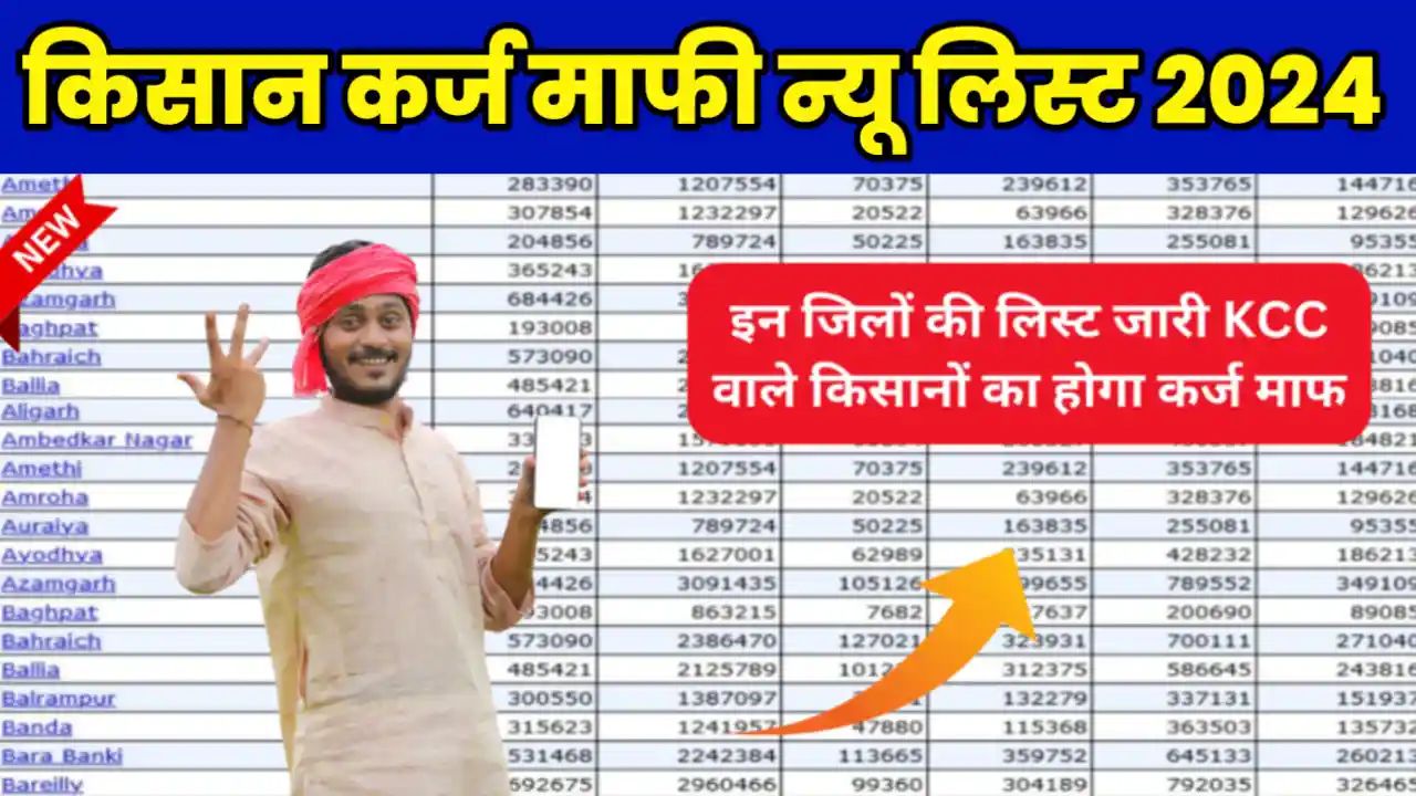 Kisan Karj Mafi New List 2024