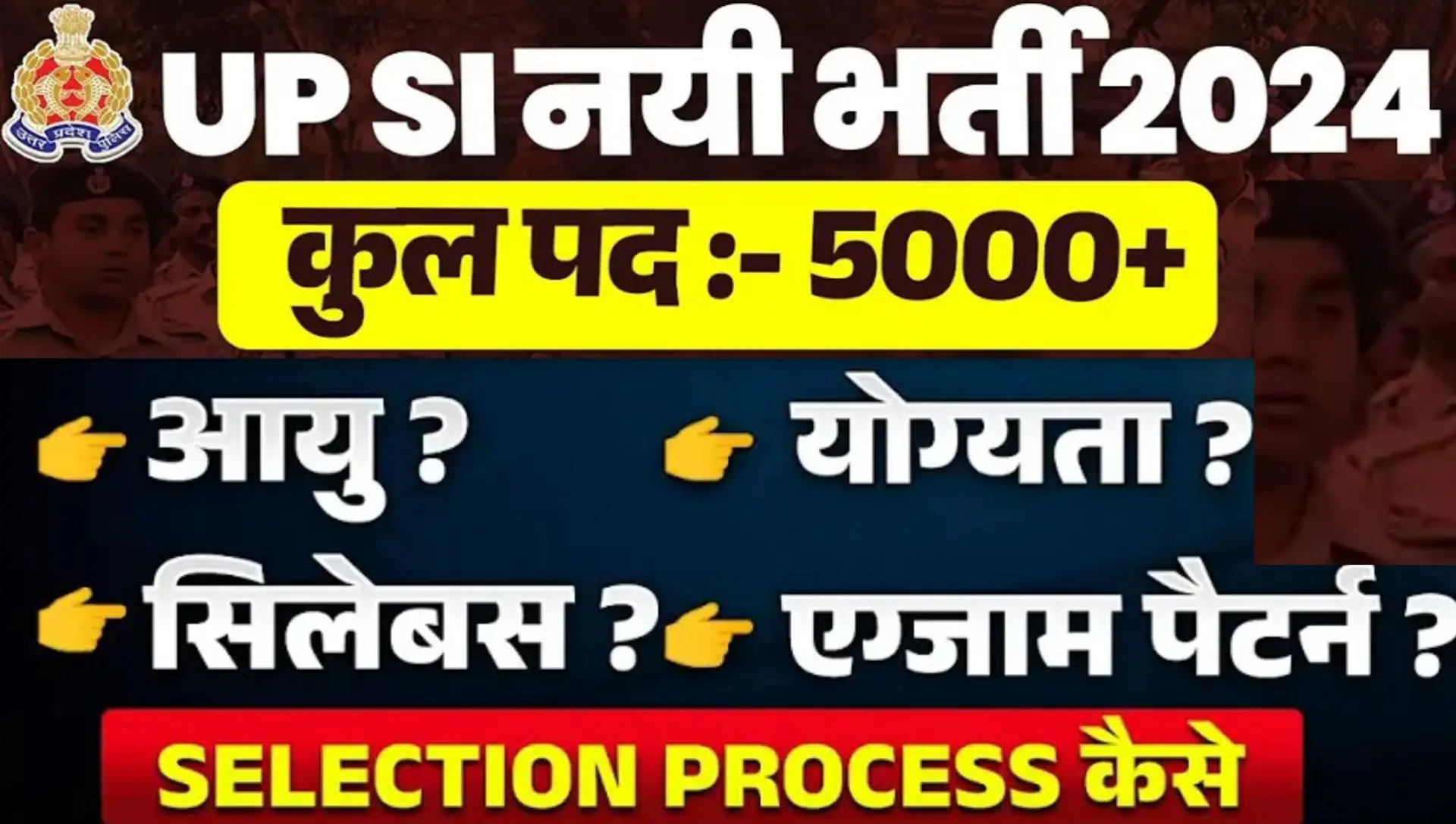 UP SI Vacancy 2024-25 Kab Aayegi