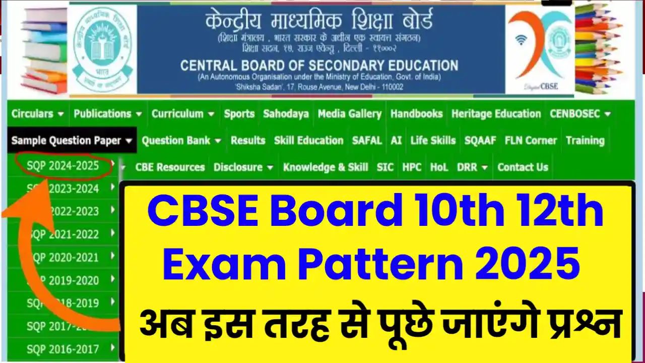 CBSE Board 10th 12th Exam Pattern 2025